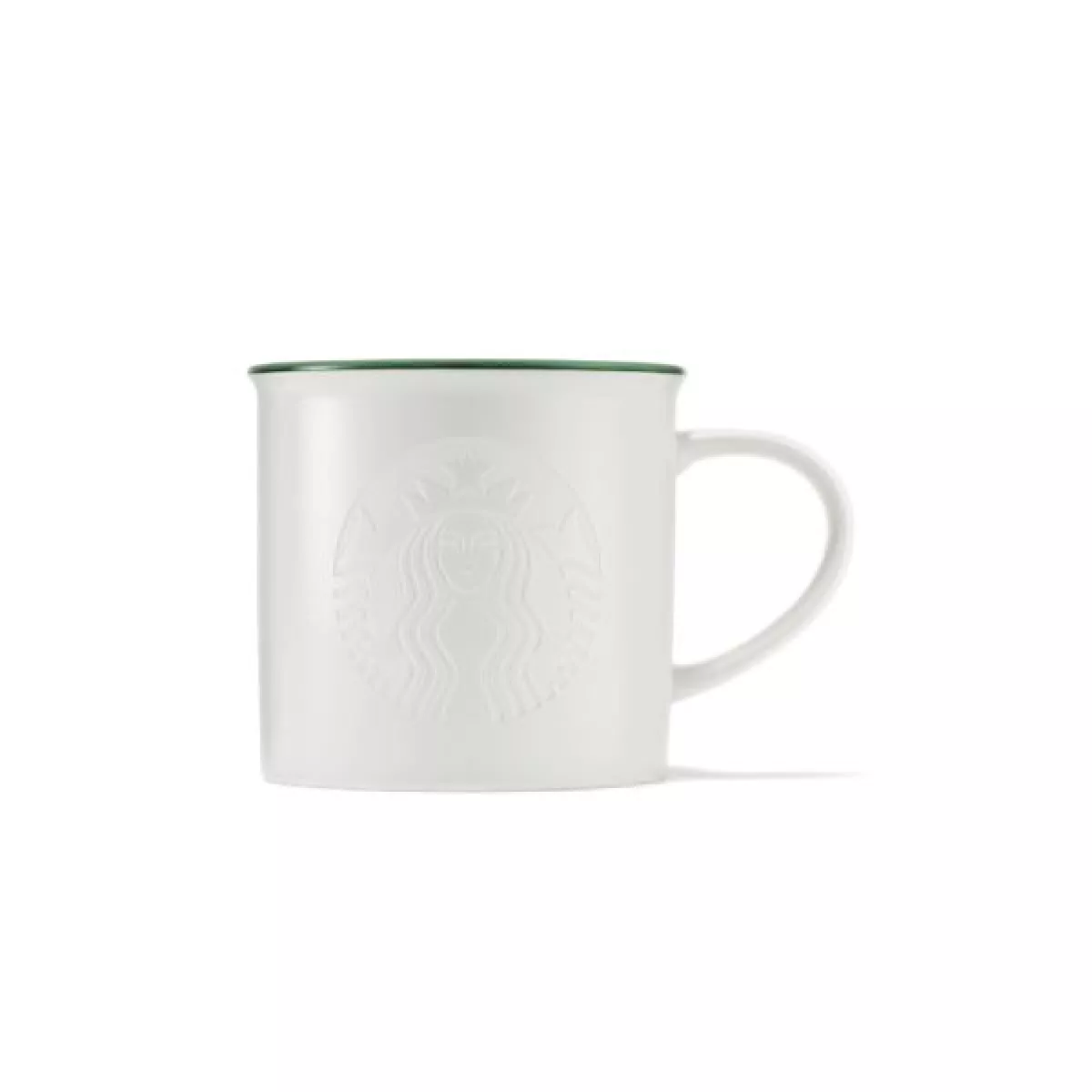 Mug Siren Green Rim 12oz