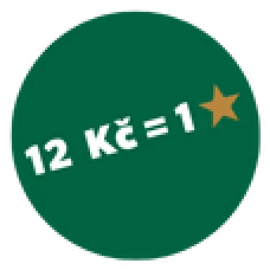 12 Kč = 1 star